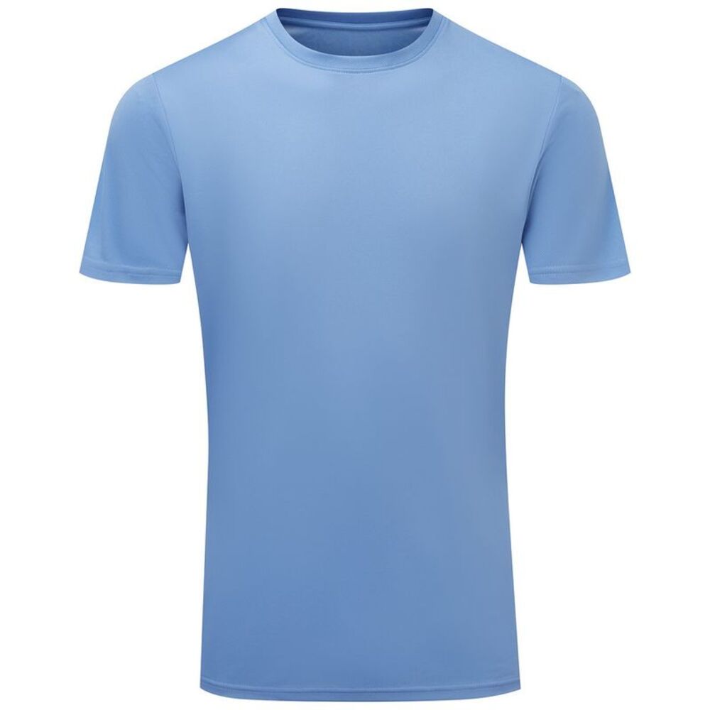TriDri Mens Ion-Charge Textured Recycled T-Shirt / Cornflower